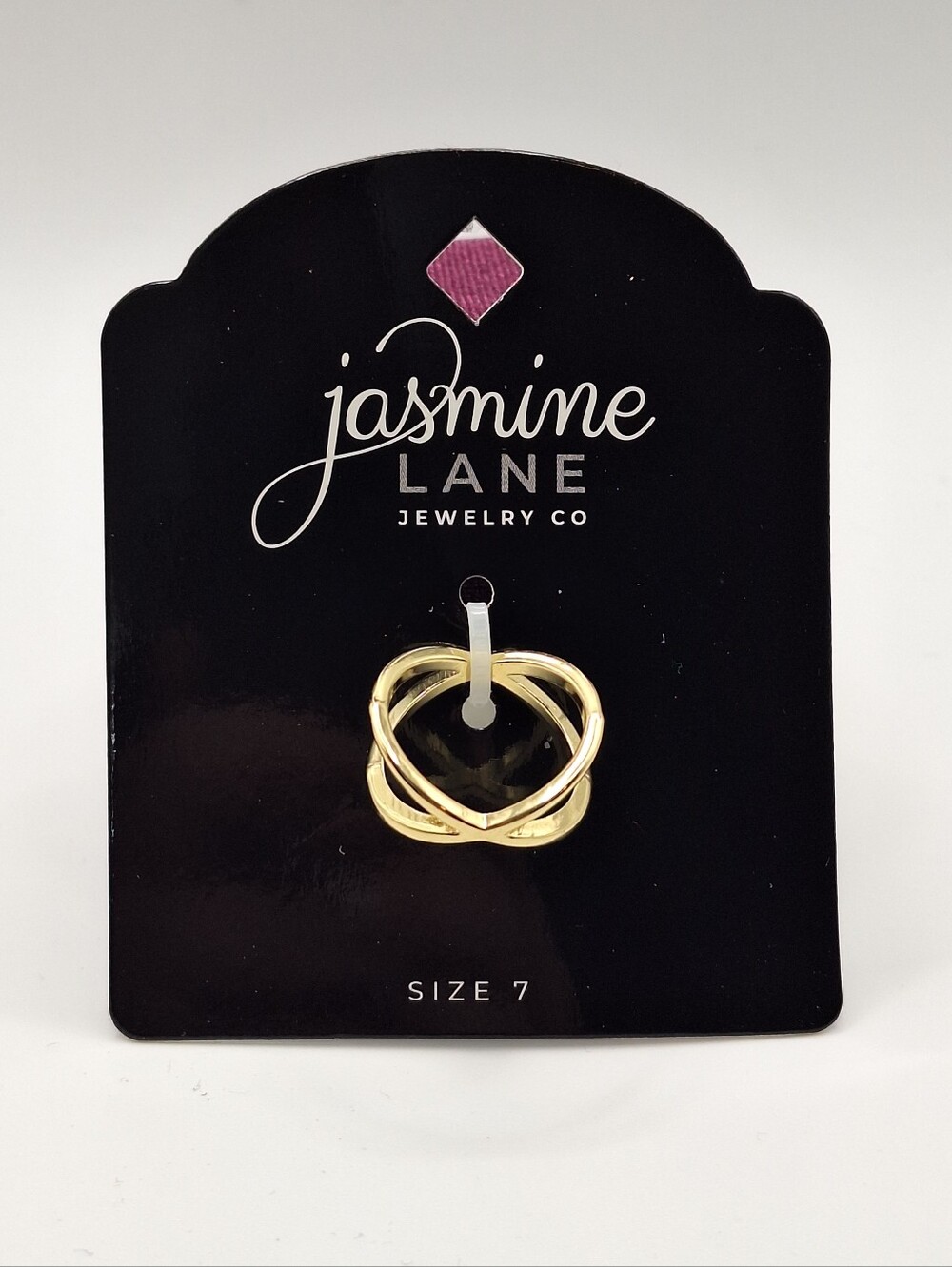 Jasmine Gold Interlocking Knot Ring - Size 7
